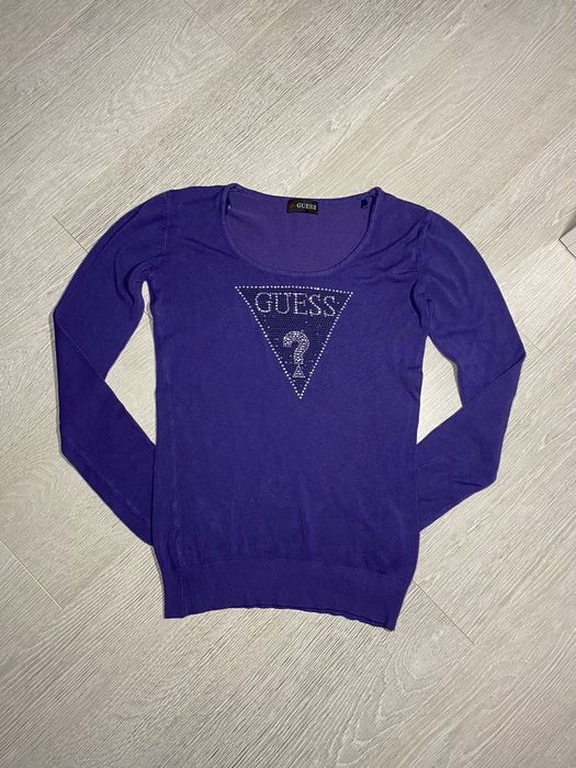 Sweter Guess Fioletowy Damski Sweterek Bluzka Modna Jak Nowy Vintage S