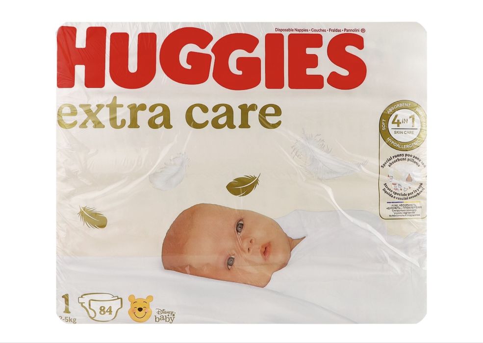 Підгузки Huggies extra care 1