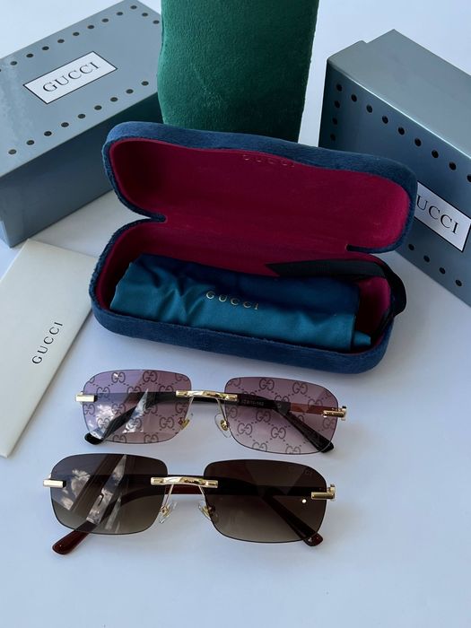 Gucci гуччі окуляри чорні коричневі чоловічі жіночі унісекс прямокутні