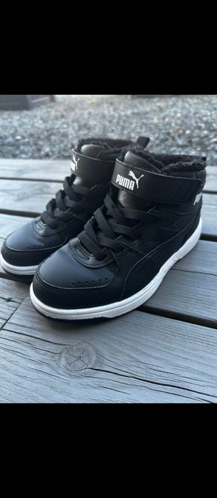 Zimowe ocieplane chłopięce buty Puma