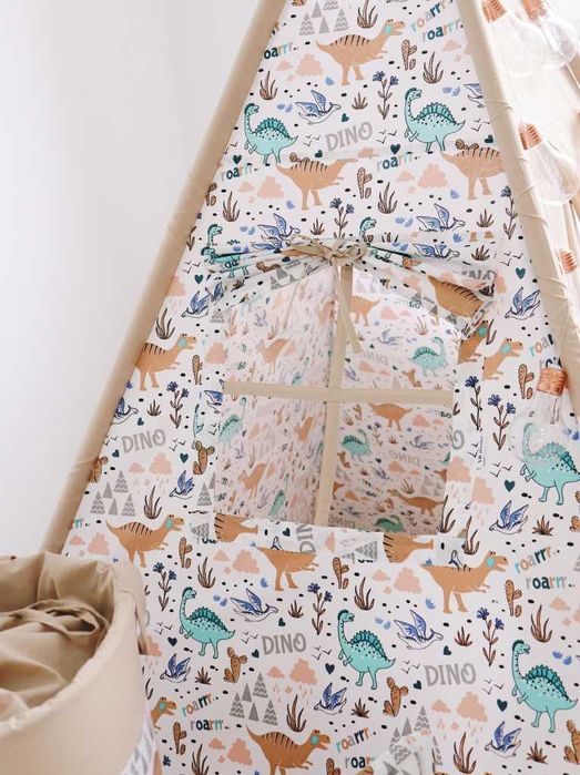 Вігвам для хлопчика Динозаврики. Повний комплект