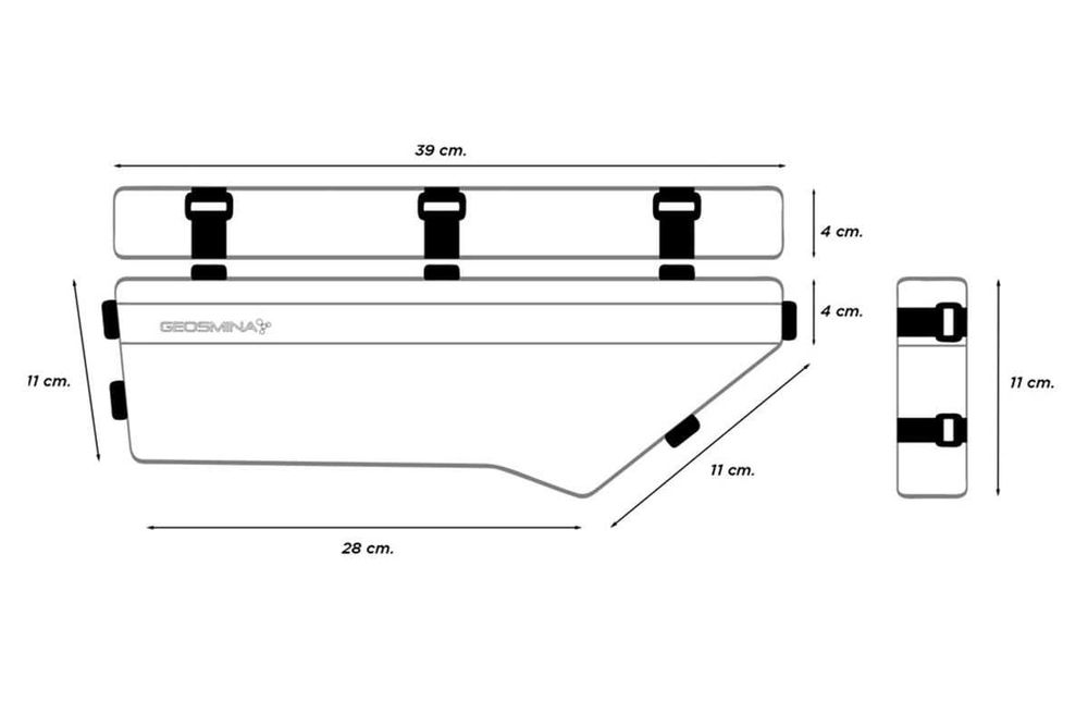 TORBA pod ramowa sakwa GEOSMINA FRAME BAG 2,5L Bikepaking gravel