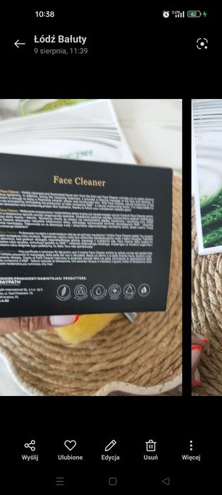 Face cleaner do peelingu twarzy samą wodą Raypath