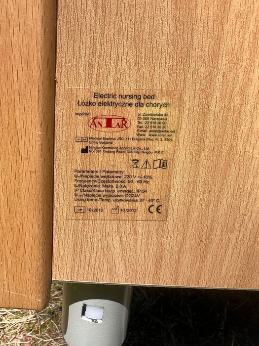 Łóżko rehabilitacyjne elektryczne
