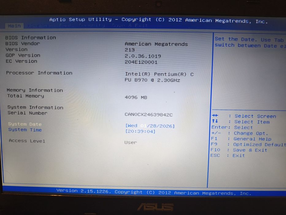 Laptop ASUS X501A - XX090H