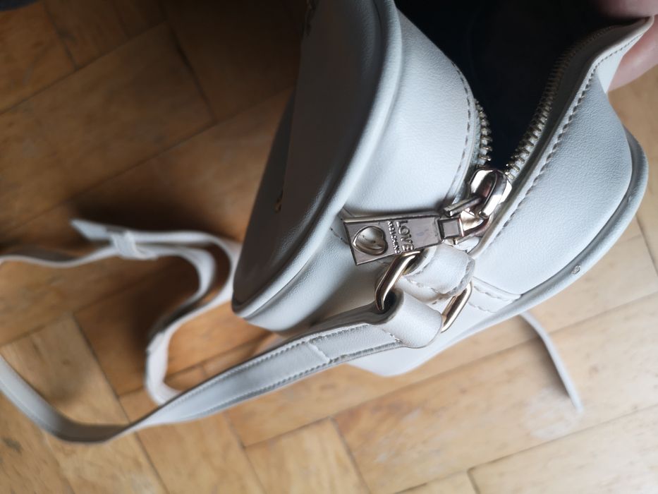 Torebka Love MOSCHINO biała, kremowa