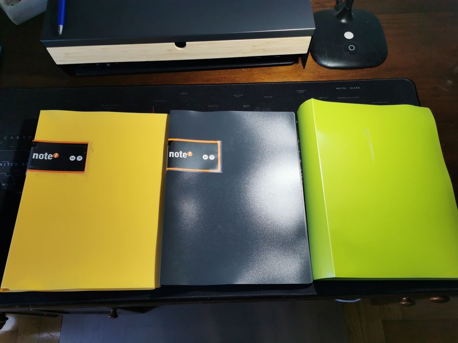 Portefólios escolares Note A4 como novos