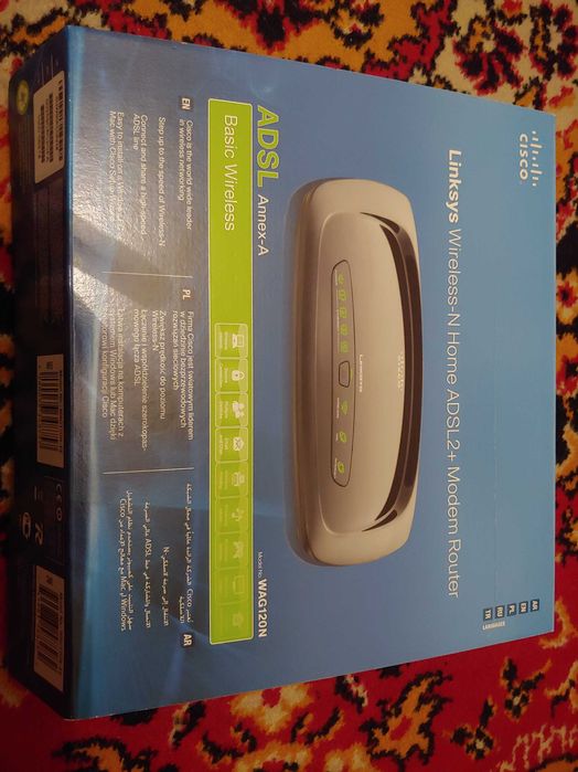 Linksys Modem Router WAG120N Wireless-N Home ADSL2+ Annex A