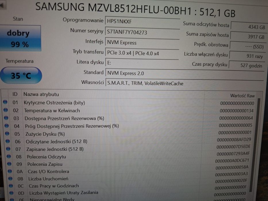 Dysk ssd samsung 512 gb