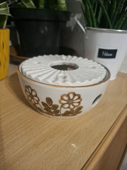 Stara porcelana,ceramika.Spod od podgrzewacza.