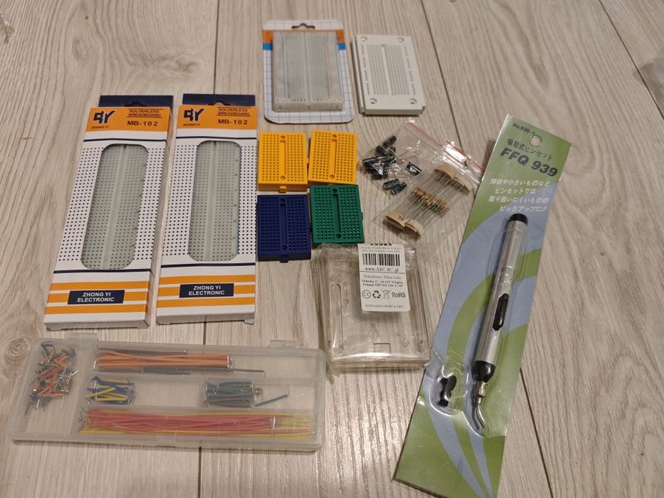 Zestaw elektronika dużo elementów