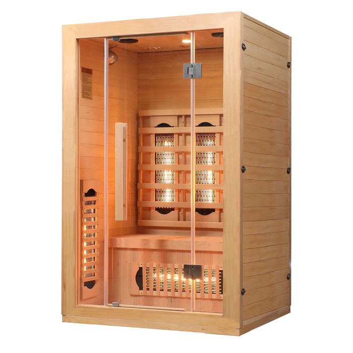 Sauna Infrared Malaga 2 Osobowa Prom. Kwarcowe w Pełnym Spectrum