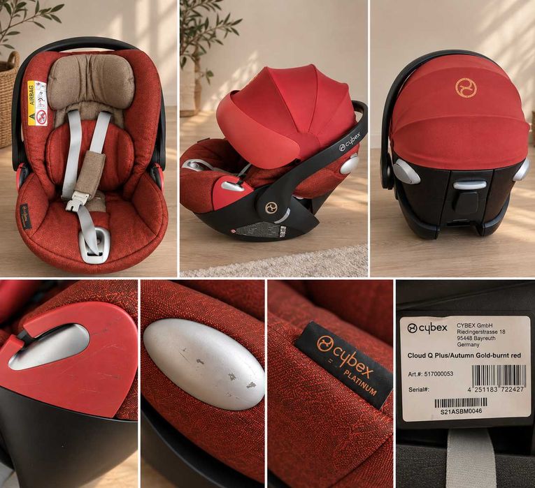 Cybex Cloud Q Plus Platinum – Autumn Gold