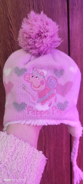 Шапка Peppa зимова тепла на дівчинку 12-24 міс