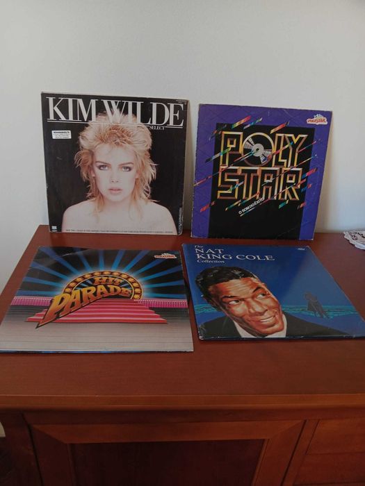 Discos em vinil anos 70 a 90