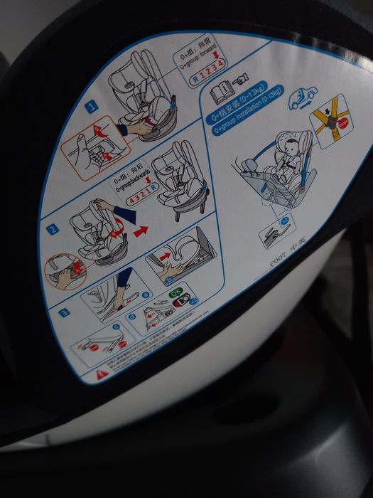 Cadeira Auto ISOFIX 360° de 0 a 12 anos.