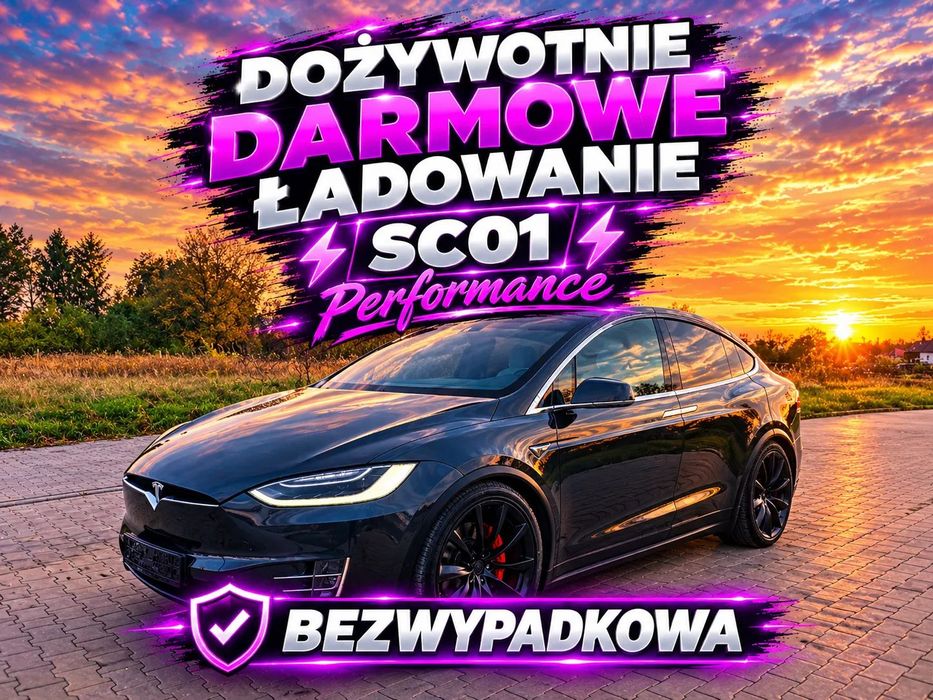 Tesla Model X SC01 Signature DARMOWE ŁADOWANIE jak Nowa Okazja