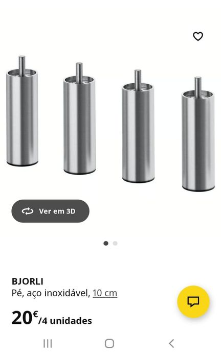 Conjunto de pés BJORLI | IKEA