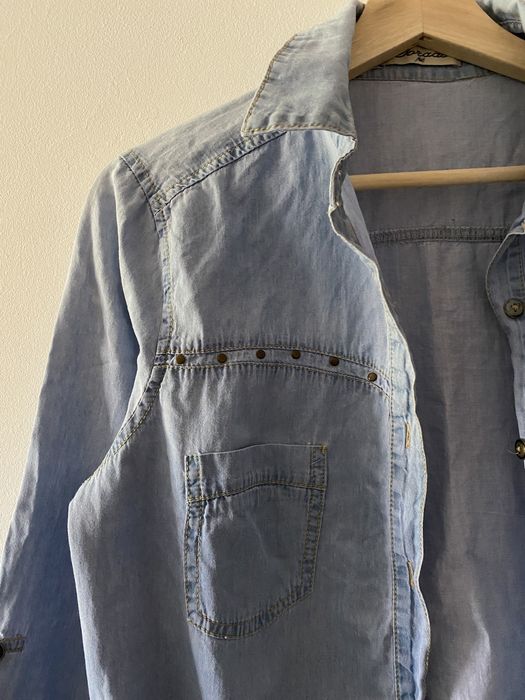 Camisa de ganga Dorada