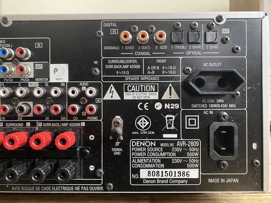Denon AVR-2809 AV Surround Receiver