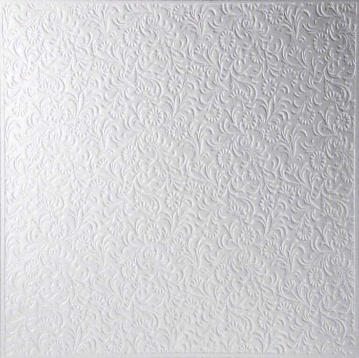 Плитка потолочная пенополистирольна ( Штампованная)50х50