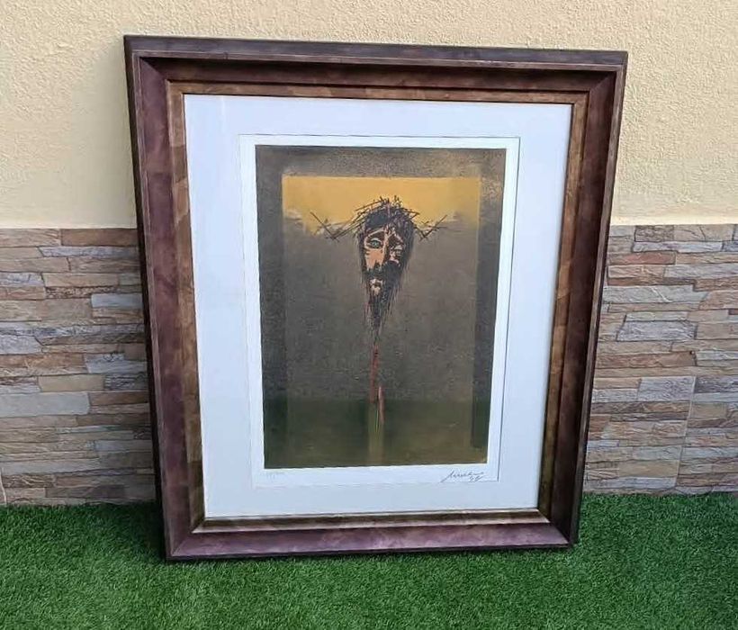 Quadro "Cristo" Serigrafia numerada de Artur Bual