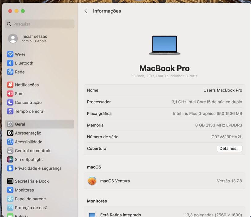 MacBook Pro "Core i5 Dual-Core" 3.1 Touch Bar | 256GB SSD | 8GB | 82%B