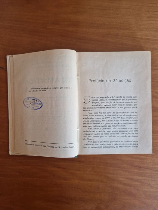 "Gramática Latina", Padre Nanuel Francisco de Miranda