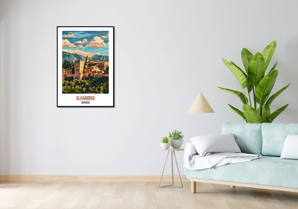 Plakat 64x90cm Alhambra