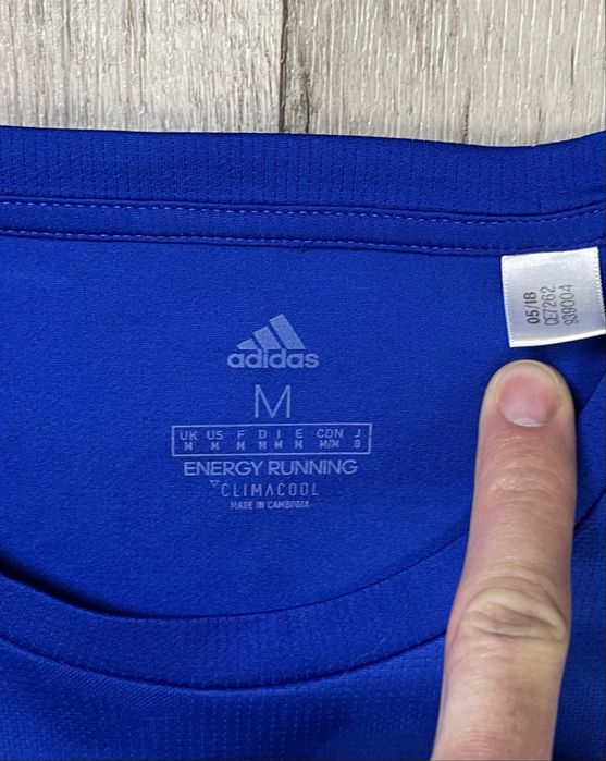 Adidas climacool футболка М размер беговая синяя