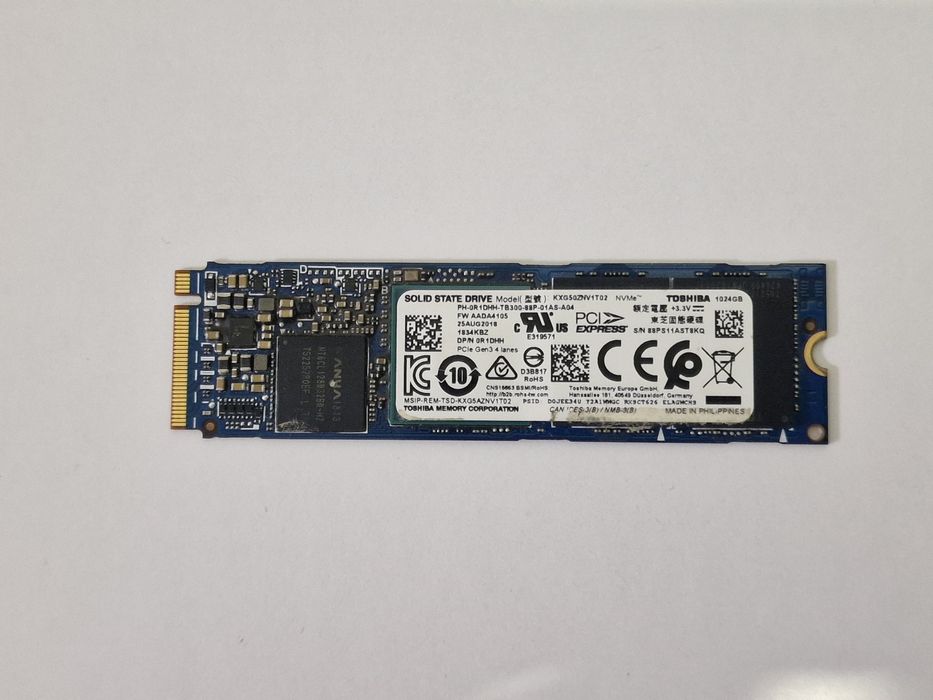 SSD m2 NVME Toshiba на 1tb