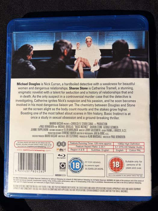 Basic instinct Blu ray