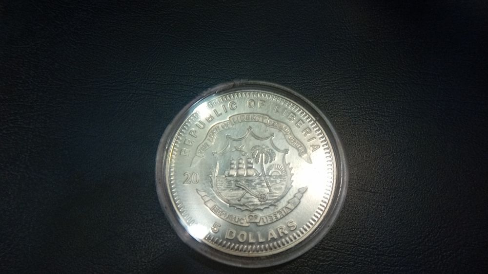 5 dolarów Liberia katedra w kolonii