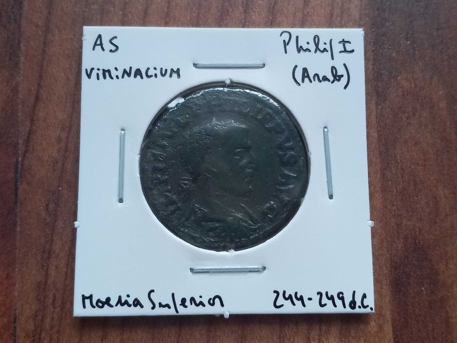 Moeda Romana AS de Philip I