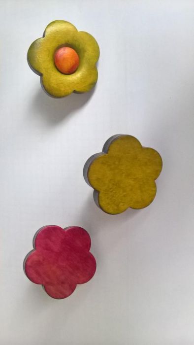 Puxadores Para Movel Flores em Madeira