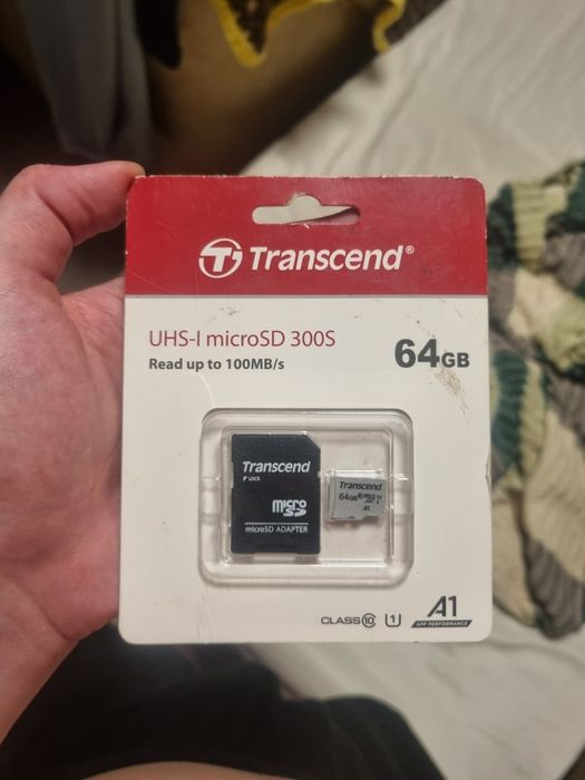Transcend UHS-I microSD 300S (64GB) с адаптером
