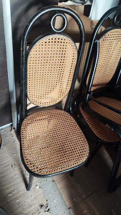 Krzesła rattanowe Vintage Thonet  model 17