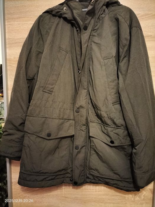 Kurtka męska parka H&M khaki rozm. M bdb