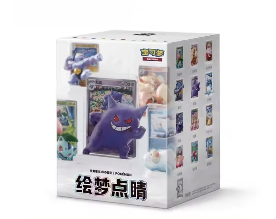 Pokemon TCG,Таємнича коробка 151,Випадкова фігурка,2бустерпака,покемон