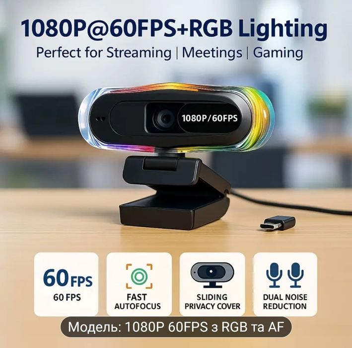 Продам Веб-камеру 60fps exhqdr 8821a