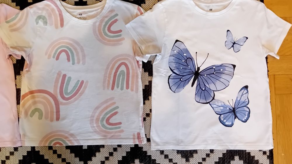 Bluzeczki firmy h&m rozmiar 122/128