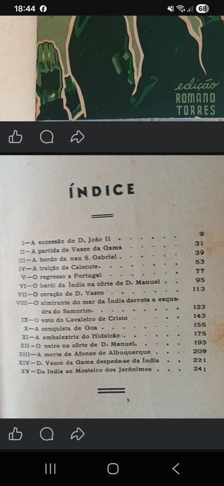 India A Descoberta e Conquista da Índia Ano 1937 Raro
