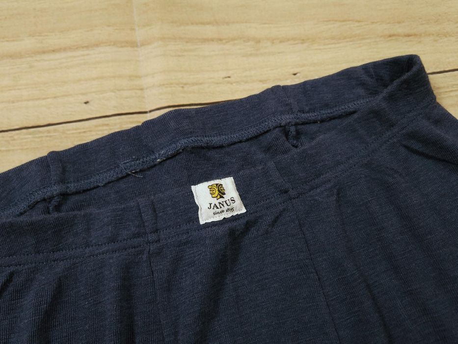 JANUS Kalesony Męskie Wełna Merino Logowane r. M