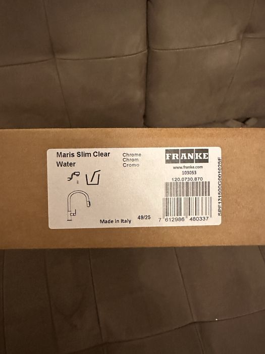 Змішувач для кухні Franke Maris Slim Clear Water chrome