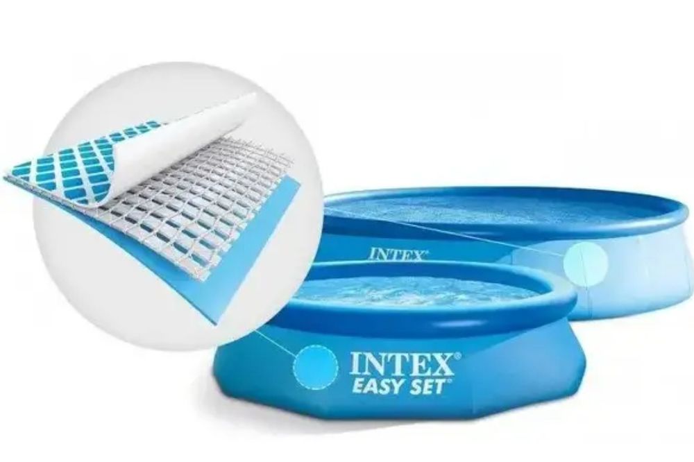 Бассейн надувной 244х76см Intex Easy Set 28110, семейный,