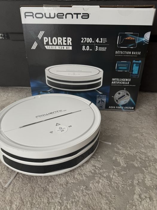 Робот пылесос моющий Rowenta X-Plorer 120 AI (RR7867WH)