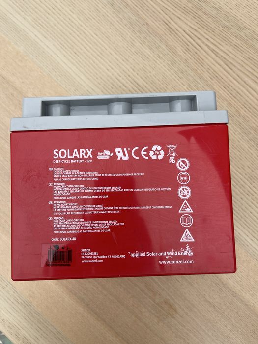 Bateria Solar Xunzel SOLARX-48 - 12V 48Ah C120