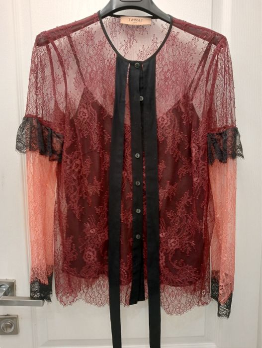 Элегантная кружевная блуза. Twin Set. Milano