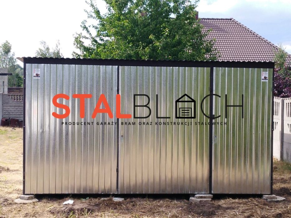 Garaż blaszany 3x5  MONTAŻ Gratis