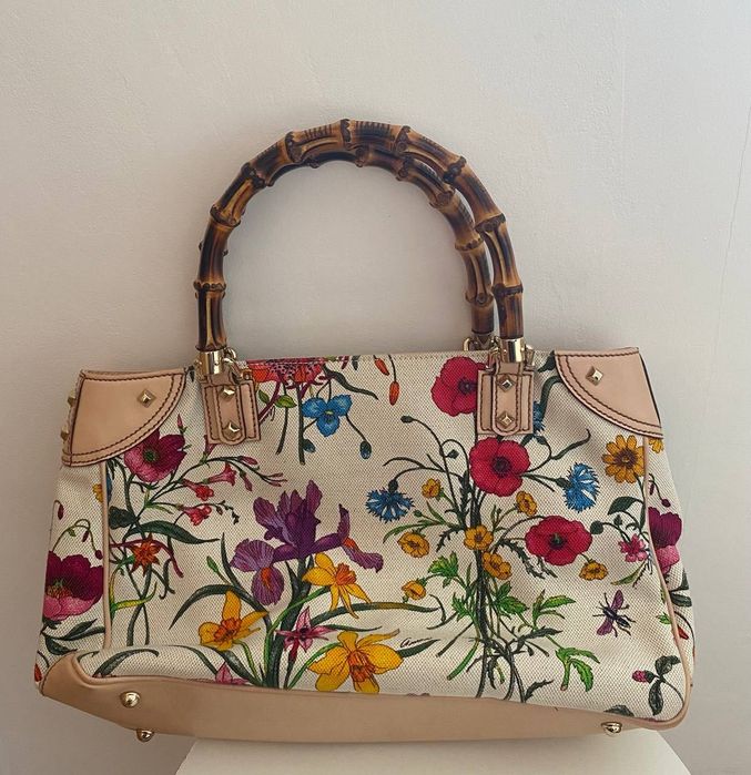 Сумка Gucci Bamboo Flora